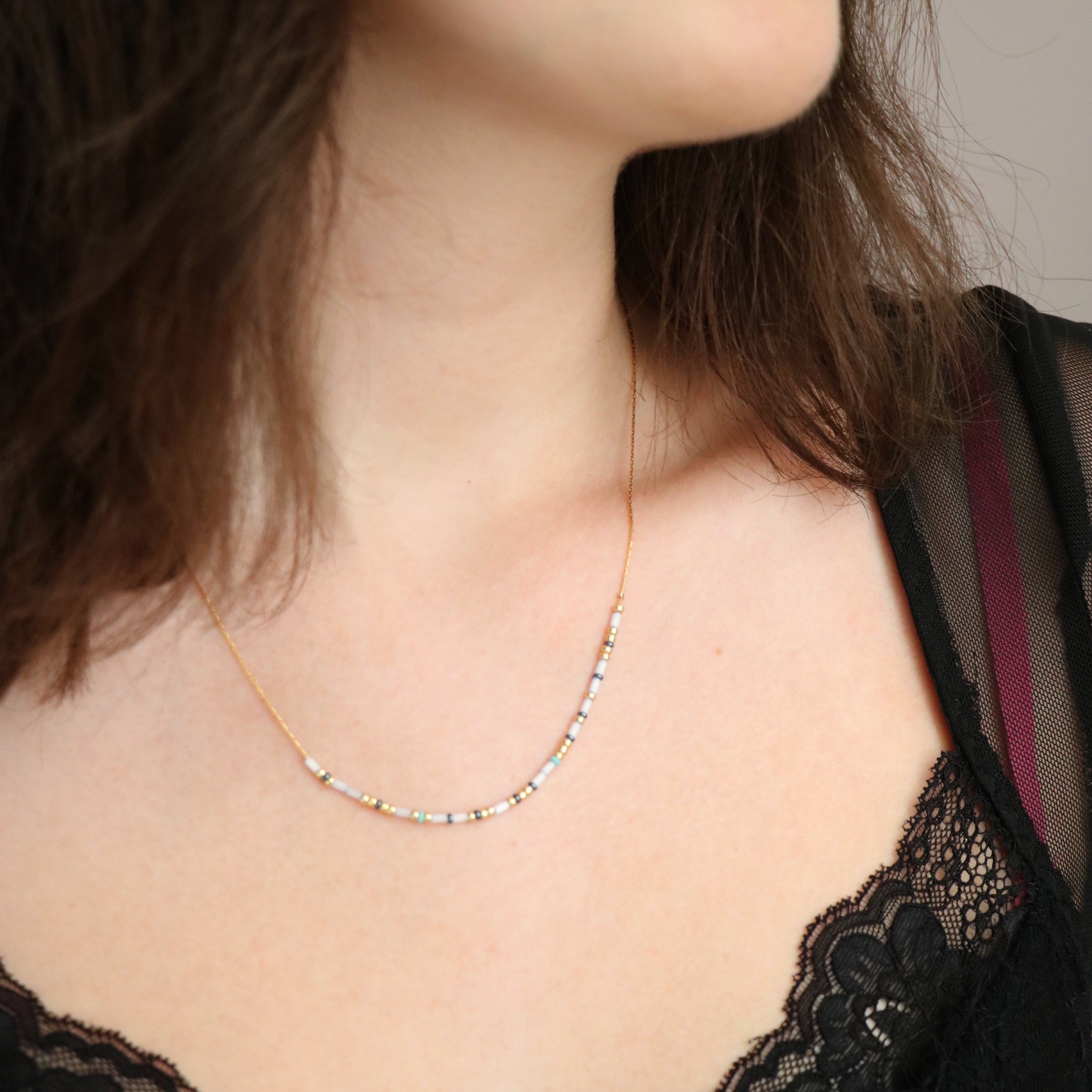 Mimi' Custom Morse Code Necklace | Sterling Silver or 14K Gold Fill – CA  SOULS