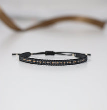 grey men's Morse code bracelet