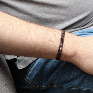 Beaded Morse Code Bracelet